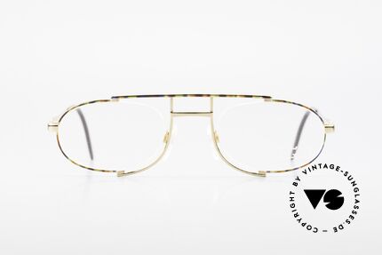 Cazal 753 Rare 1990's Designer Glasses, extraordinary, semi-rimless frame construction, Made for Men