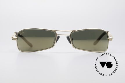 Ray Ban Orbs 9 Base Square Gold Mirror B&L USA Shades, original vintage sunglasses from the late 1990's, USA, Made for Men