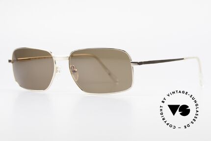 Helmut Lang SHL62A Stylish Titanium Sunglasses, truly iconic "Insider Sunglasses" for all avant-gardist, Made for Men