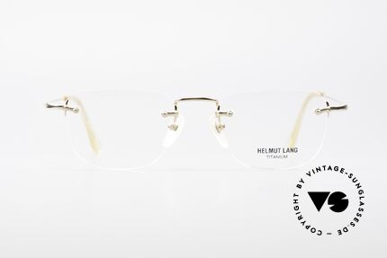 Helmut Lang VHL54A Rimless Titanium Eyeglasses, stylish, elegant, puristic, functional, timeless, LANG, Made for Men