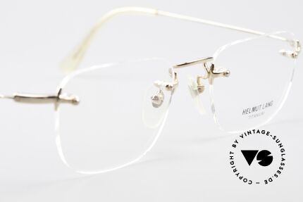 Helmut Lang VHL54A Rimless Titanium Eyeglasses, never worn (like all our vintage HELMUT LANG specs), Made for Men