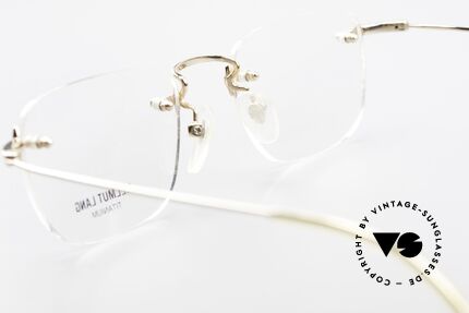 Helmut Lang VHL54A Rimless Titanium Eyeglasses, NO RETRO EYEGLASSES, but a 20 years old ORIGINAL, Made for Men