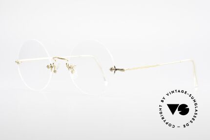 Algha Diaflex Rimless 14k Gold Filled Frame, finest manufacturing (handmade in England, UK), Made for Men