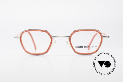 Alain Mikli 1642 / 1006 Vintage Eyeglasses Mikli Red, great combination of materials & color (MIKLI RED), Made for Women