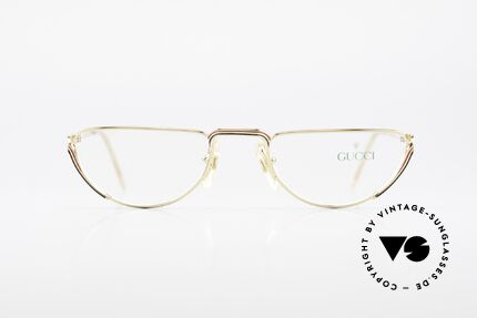 Gucci 2203 80's Vintage Reading Glasses, a true rarity in high-end quality (+ Gucci case), Made for Women