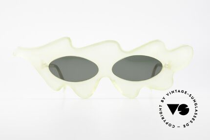 Alain Mikli 312 / 635 Leaf Sunglasses From 1984, pure extravagance; the unique frame looks like a leaf, Made for Women