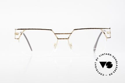 Cazal 248/3 Original 90's No Retro Frame, half rimless & high-end quality; made in Germany, Made for Men