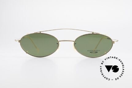 Oliver Peoples OP599 Oval Eyeglass-Frame Clip On, LUXURY glasses: a lifestyle that is distinctly L.A., Made for Men and Women