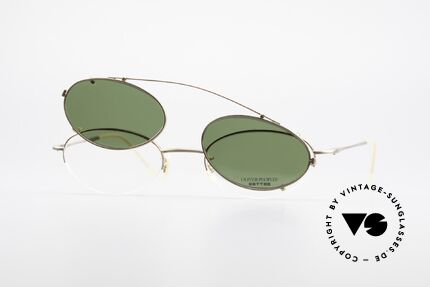 Oliver Peoples OP599 Oval Eyeglass-Frame Clip On, O. Peoples LA = "distinctive specs with personality", Made for Men and Women