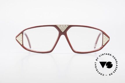 Cazal 199 80's Rhinestone Eyeglasses, vintage Cazal design of the 80s (app. 1988), Made for Women