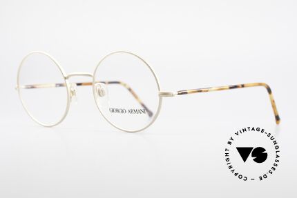 Giorgio Armani 117 80's Frame Timeless Round, round design in size 48-23; simply a classic, UNISEX, Made for Men and Women