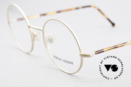 Giorgio Armani 117 80's Frame Timeless Round, never worn; like all our vintage Giorgio Armani specs, Made for Men and Women