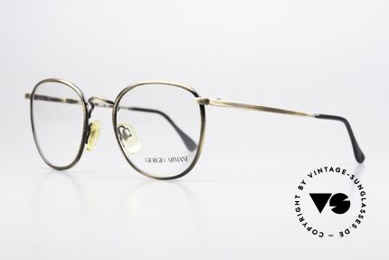 Giorgio Armani 150 Classic Men's Eyeglasses 80's, brilliant frame finish in a kind of "antique gold"/brass, Made for Men