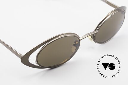 Karl Lagerfeld 4136 Oval 90's Designer Shades, NO retro specs; but genuine & unique 90's commodity, Made for Women