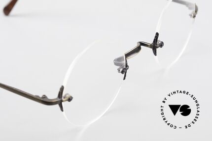 Bonneville by Brendel Timeless Plain Rimless Specs, unworn rarity (for all lovers of quality), unique!, Made for Men and Women