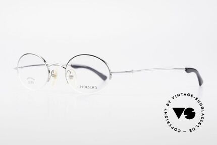 W Proksch's M35/2 Semi Rimless 90's Avantgarde, plain frame design & Japanese striving for quality, Made for Men