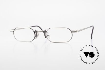 Freudenhaus Shige Square Metal Designer Frame, vintage designer glasses by FREUDENHAUS, Munich, Made for Men