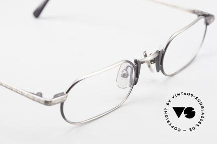 Freudenhaus Shige Square Metal Designer Frame, unworn (like all our rare vintage designer eyeglasses), Made for Men