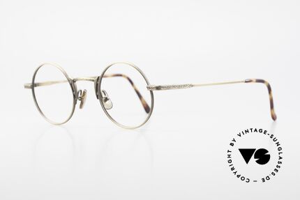 Freudenhaus Domo Round Designer Eyeglasses, great craftsmanship (frame with costly engravings), Made for Men