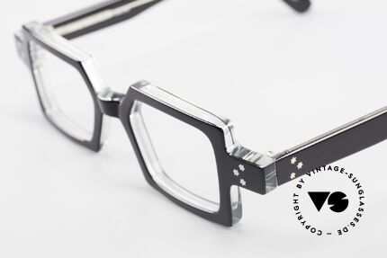 Anne Et Valentin Chico Square Old 80's Eyeglasses, made of energy, light, lines, contrasts & colors, Made for Men and Women