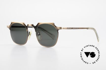 Jean Paul Gaultier 57-0171 Square Panto Sunglasses 90's, square interpretation of the classic "PANTO Design", Made for Men