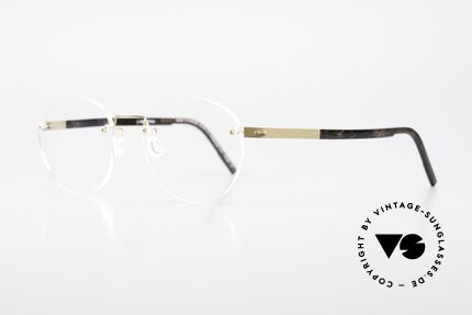 Lindberg 2110 Spirit Titan Round Rimless Titanium Frame, simply timeless, stylish & innovative: grade 'vintage', Made for Men and Women