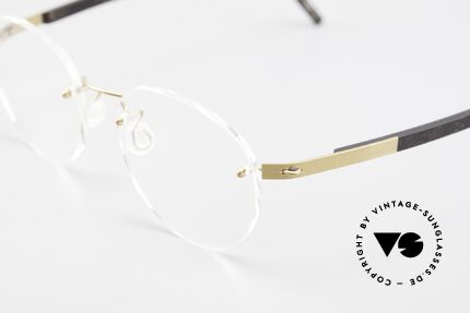 Lindberg 2110 Spirit Titan Round Rimless Titanium Frame, minimalist design: free from screws, rivets and welds, Made for Men and Women