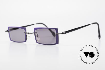 Theo Belgium Arbour Knot Purple Black Designer Shades, made for the avant-garde, individualists, trend-setters, Made for Men and Women