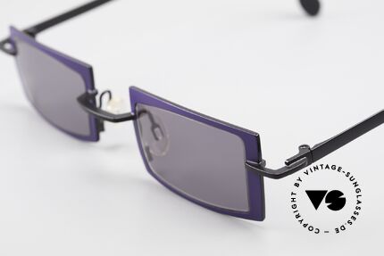 Theo Belgium Arbour Knot Purple Black Designer Shades, very interesting color concept in PURPLE and BLACK, Made for Men and Women