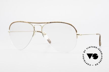 Ray Ban Balfast 808 Gold Filled Old Vintage Frame, 80's Ray-Ban designer eyeglasses by Bausch&Lomb, Made for Men