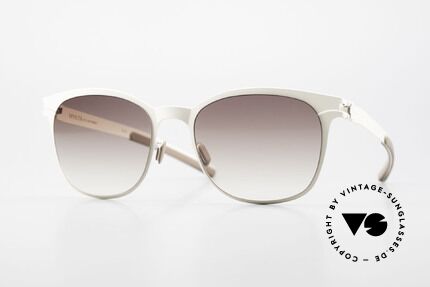 Mykita Greta Ladies Sunglasses From 2009, Collection No.1 Greta Offwhite, brown-gradient, 54/20, Made for Women