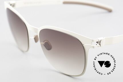 Mykita Greta Ladies Sunglasses From 2009, very interesting frame coloring in "off-white" / creamy, Made for Women