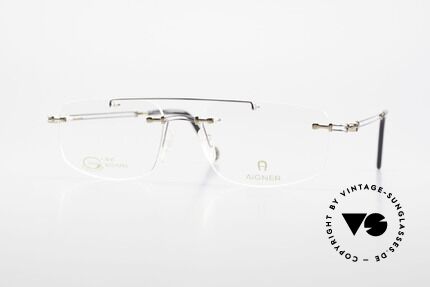 Aigner EA499 Rimless Vintage Glasses Men, rimless AIGNER vintage glasses, EA499, size 54/18, 140, Made for Men