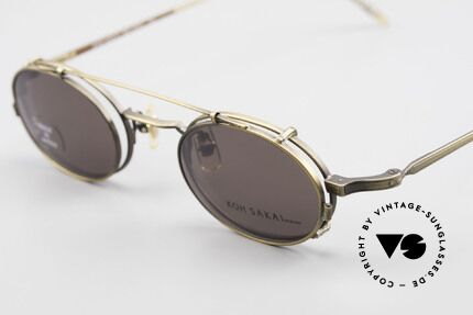 Koh Sakai KS9701 Vintage Metal Frame Clip On, made in the same factory like Oliver Peoples & Eyevan, Made for Men and Women