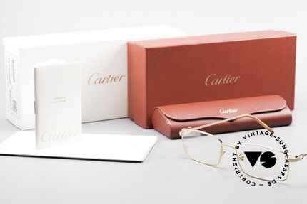 Cartier River - M Golden Luxury Frame Square, Size: medium, Made for Men