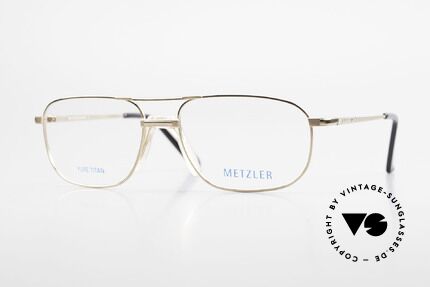 Metzler 1714 Classic Men's Glasses Titan, METZLER eyeglasses 1714, col 130, size 56/17, 140, Made for Men