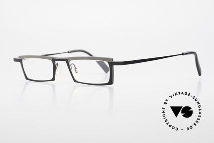 Theo Belgium Langdon Square Titanium Glasses Men, lightweight & very comfortable, pure TITANIUM frame, Made for Men