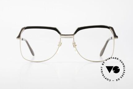 Bausch & Lomb 418 Gold Filled 80's Combi Frame, classic combi glasses: metal frame with plastic bar, Made for Men