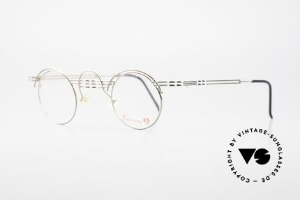 Casanova BC1 Artful Panto Designer Glasses, thin and lightweight metal frame (very comfortable), Made for Women