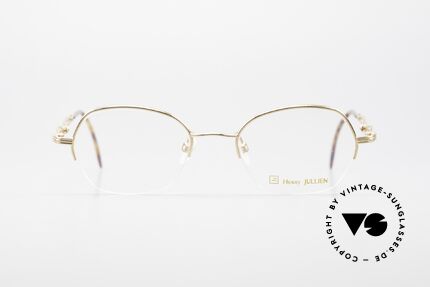 Henry Jullien Ellipse 12 Gold Doublé Ladies Glasses, gold doublé frame in 40/000 proportion; precious rarity, Made for Women