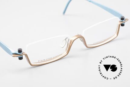 ProDesign 9903 Gail Spence Aluminium Frame, with original clear DEMO lenses and Pro Design case, Made for Men and Women