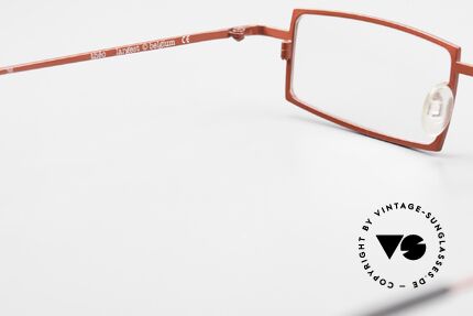 Theo Belgium Largest Square Striking Metal Glasses, NO RETRO EYEWEAR, but a 20 years old Theo original, Made for Women