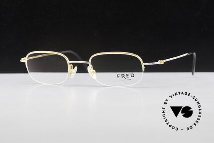 Fred F10 L03 Semi Rimless 90's Luxury Frame, Size: medium, Made for Men and Women