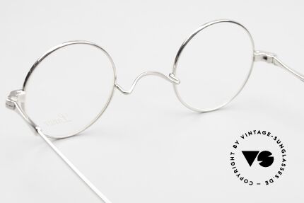 Lunor II 12 Small Round Platinum Plated, this quality frame can be glazed with lenses of any kind, Made for Men and Women