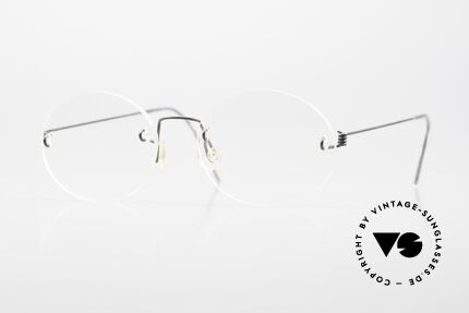 Lindberg Air Titan 213 Rimless Frame 90's Specs, rimless vintage specs from the Lindberg Air Titan series, Made for Men and Women