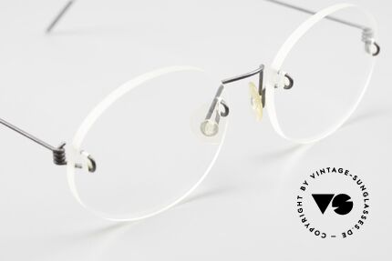 Lindberg Air Titan 213 Rimless Frame 90's Specs, a timless old unworn original with orig. LINDBERG case, Made for Men and Women