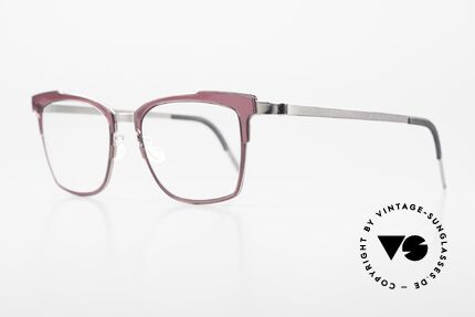 Lindberg 9738 Strip Titanium Women's Designer Glasses, charming frame design and very interesting coloring, Made for Women