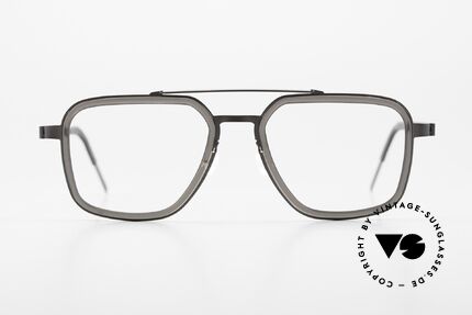 Lindberg 9743 Strip Titanium Men's Designer Eyeglasses, model 9743, GR77, size 49-18, T407-135 and color U9, Made for Men