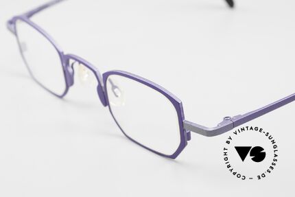 Theo Belgium Pratt Women's Glasses Purple Titan, the frame shines purple-metallic; TOP quality!, Made for Women