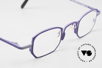 Theo Belgium Pratt Women's Glasses Purple Titan, unworn art glasses for those who dare! UNIQUE!, Made for Women